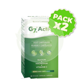 Pack 2x G7 Activ+ 60 Cápsulas Silicium