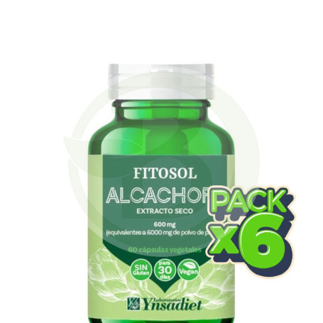 Pack 6x Fitosol Alcachofa 60 Cápsulas Ynsadiet