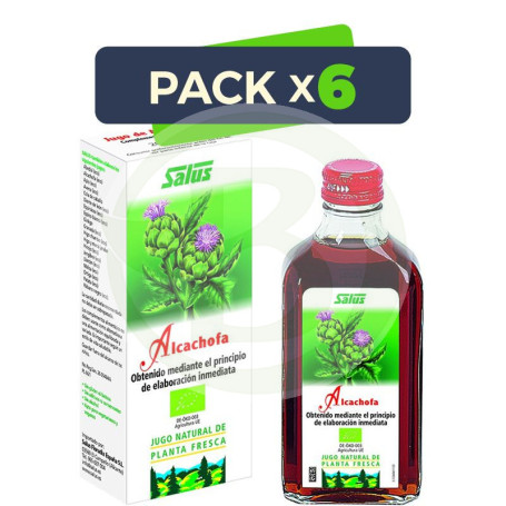 Pack 6x Jugo de Alcachofa 200Ml. Salus