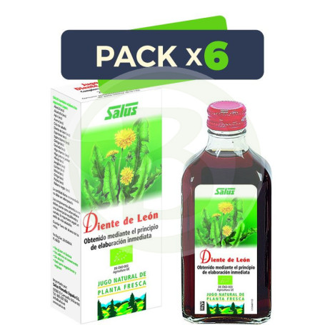 Pack 6x Jugo de Diente de León 200Ml. Salus