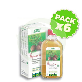 Pack 6x Jugo de Rábano Negro 200Ml. Salus
