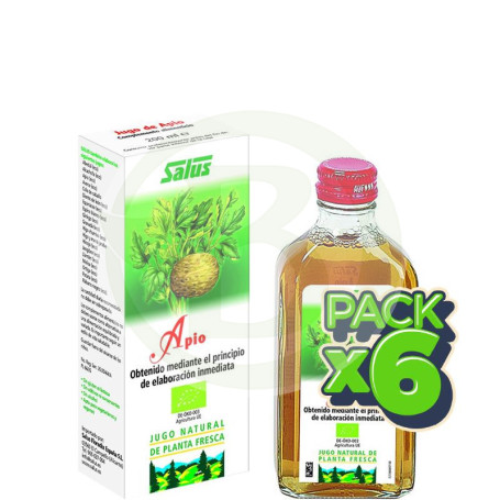 Pack 6x Jugo de Apio 200Ml. Salus