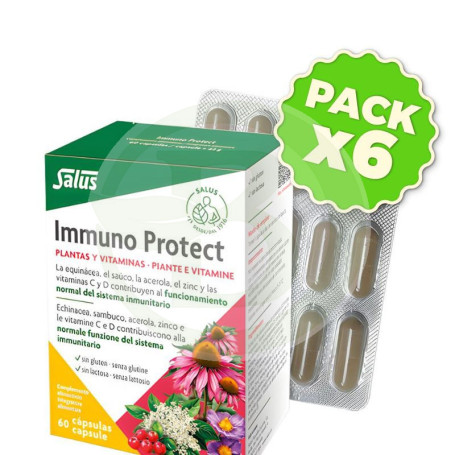 Pack 6x Immuno Protect 60 Cápsulas Salus
