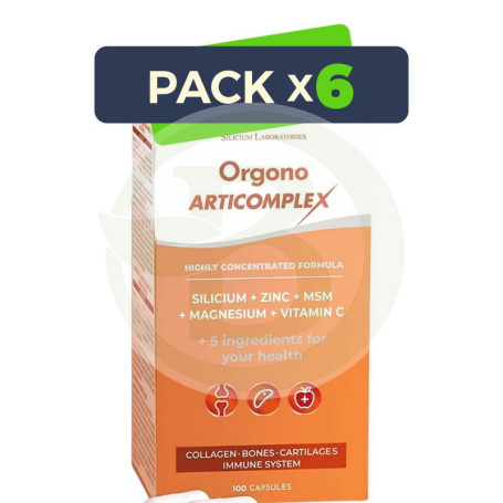 Pack 6x Orgono Articomplex 100 Cápsulas Silicium