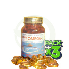 Pack 3x Gran Omega 3 Golden Green 60 Capsule