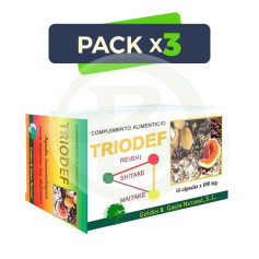 Pack 3x Triodef Golden Green 60 Capsule
