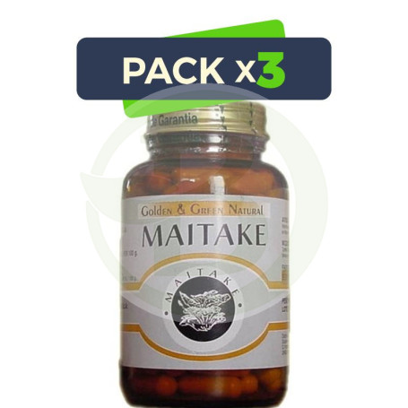 Pack 3x Maitake 120 Cápsulas Golden Green