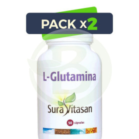 Pack 2x L-Glutamina 500Mg. 50 Cápsulas Sura Vitasan