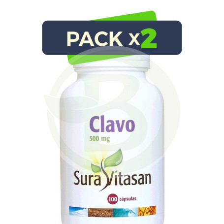 Pack 2x Clavo 100 Cápsulas Sura Vitasan