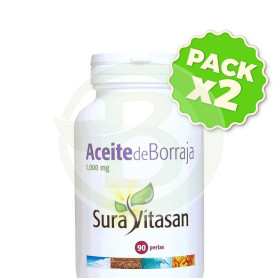 Pack 2x Aceite de Borraja 90 Perlas Sura Vitasan