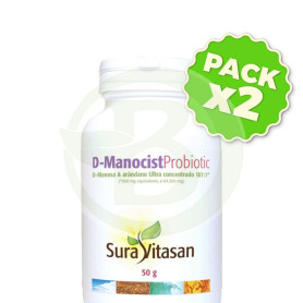 Pack 2x D-Manocist Probiotic 50Gr. Sura Vitasan