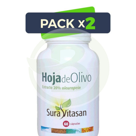 Pack 2x Hoja de Olivo 60 Cápsulas Sura Vitasan