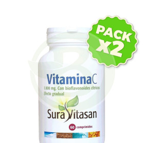 Pack 2x Vitamina C 1.000Mg. 60 Comprimidos Sura Vitasan