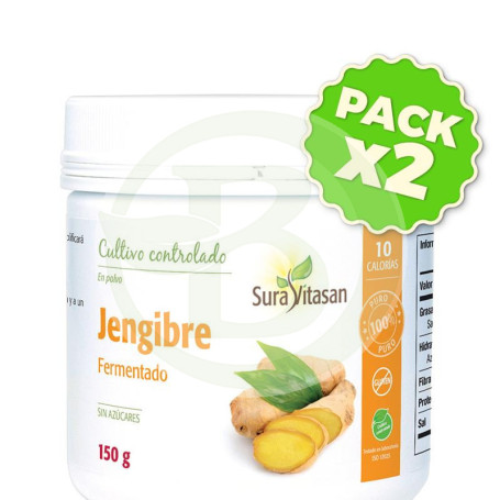 Pack 2x Jengibre Fermentado 150Gr. Sura Vitasan