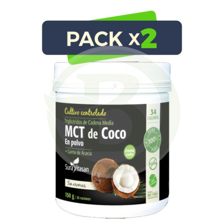 Pack 2x Mct Coco en Polvo 150Gr. Sura Vitasan