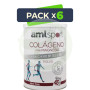 Pack 6x Colágeno, Magnesio y Vitamina C AMLSport Fresa 350Gr. Ana Maria Lajusticia