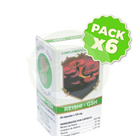 Pack 6x Reishi GSH Golden Green 60 Cápsulas