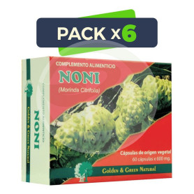 Pack 6x Noni Golden Green 60 Cápsulas