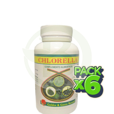 Pack 6x Chlorella Golden Green 90 Cápsulas