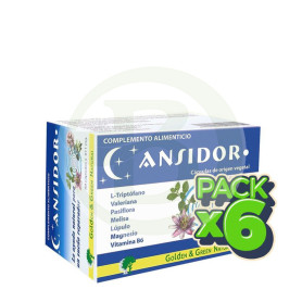 Pack 6x Ansidor 60 Capsulas Golden Green