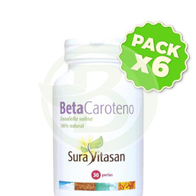 Pack 6x Beta-Caroteno 30 Perlas Sura Vitasan