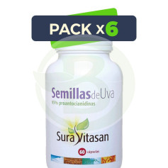 Pack 6x Semi d'Uva 60 Capsule Sura Vitasan