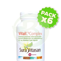 Pack 6x Vital C8 Complex 45 Capsule Sura Vitasan
