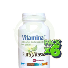 Pack 6x Vitamina C 1.000Mg. 60 Comprimidos Sura Vitasan