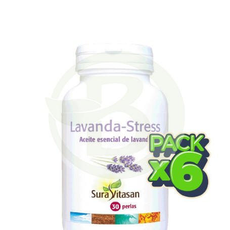 Pack 6x Lavanda Stress 30 Perlas Sura Vitasan