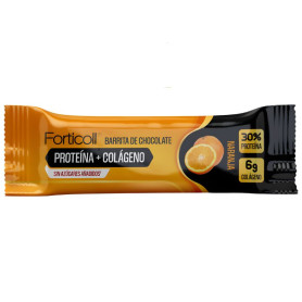 Barretta al Cioccolato Proteina+Collagene Arancia 50G Fortico