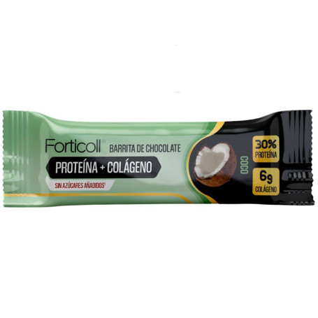 Barretta al Cioccolato Proteina+Collagene Coco 50G Forticoll
