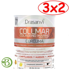 Confezione 3x2 Collmar con Curcuma Gusto Limone 300Gr. Drasanvi