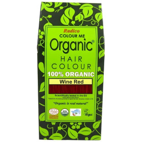 Tinta per Capelli Vegetale Rosso Vino 100G Radico