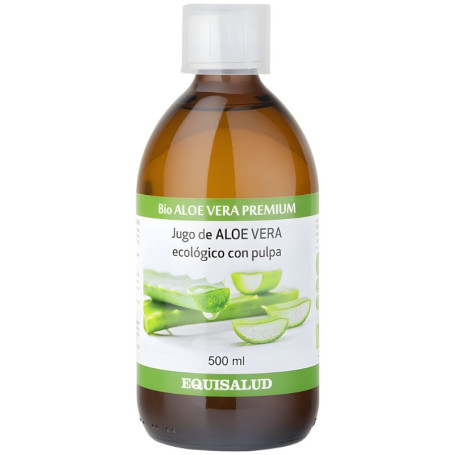 Succo Premium di Aloe Vera Biologico con Polpa 500Ml Equisalud