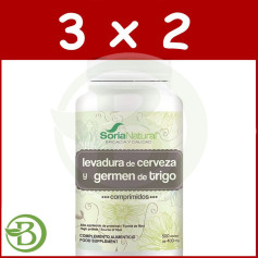 Pack 3x2 Germe di Grano e Lievito di Birra Compresse Soria Natural