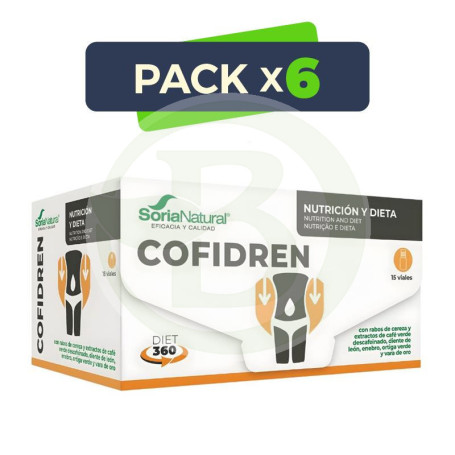 Pack 6x Cofidren 15 viales Soria Natural