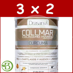 Confezione 3x2 Collmar Collagene Marino Curcuma Vaniglia 300Gr. Drasanvi