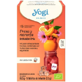 Fragola e Arancia Infusione Fredda 15 Filtri Yogi Tea