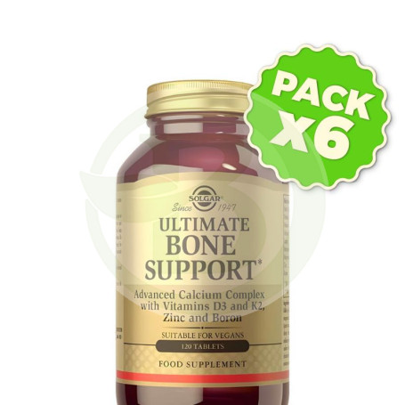 Pack 6x Ultimate Bone Support 120 Tabletas Solgar