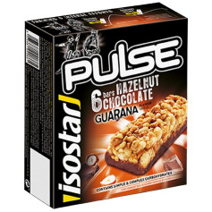 Barrette Pulse Choco Avellana Gusto Guaranà 6 Unità Isostar
