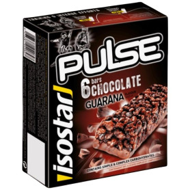 Barrette Pulse Cioccolato Gusto Guaranà 6 Unità Isostar