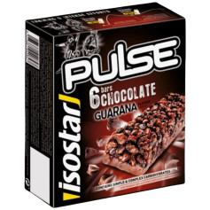 Barrette Pulse Cioccolato Gusto Guaranà 6 Unità Isostar