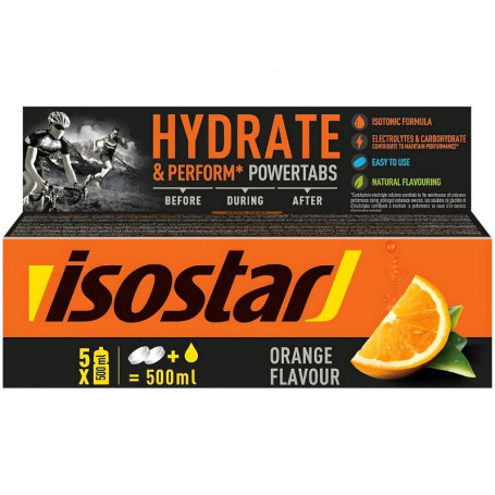 Powertabs Gusto Arancia 10 Compresse Effervescenti Isostar