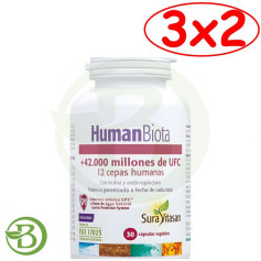 Confezione 3x2 Human Biota 30 Capsule Sura Vitasan
