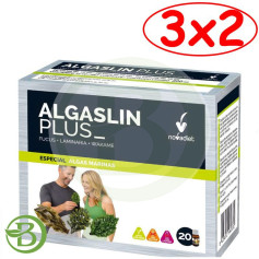 Pack 3x2 Algaslin Plus 20 Flaconcini Novadiet