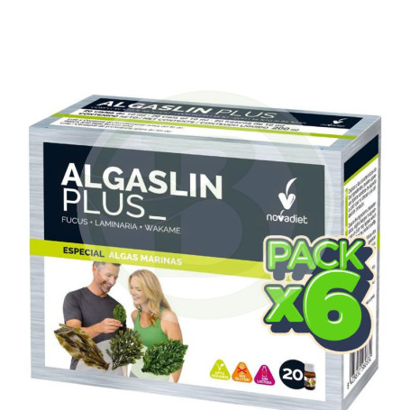 Pack 6x Algaslin Plus 20 Viales Novadiet