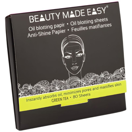 Carta Assorbente al T&egrave; Verde 80 Fogli Beauty Made Easy