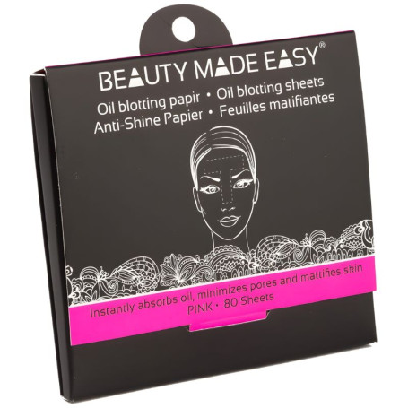 Carta Assorbente Rosa 80 Fogli Beauty Made Easy