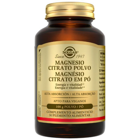 Magnesio Citrato in Polvere 108G Solgar