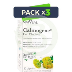 Pack 3x Calmogene con Rhodiola 60 Capsule Natysal